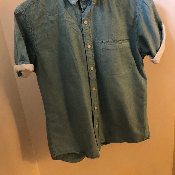 Topman Short Sleeve Shirt - Ocean Blue - Picture 7 of 8